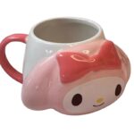 Kawaii Cute My Melody Ceramic Cups With Handle Porcelain Coffee Mug