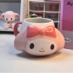Kawaii Cute My Melody Ceramic Cups With Handle Porcelain Coffee Mug - Image 2