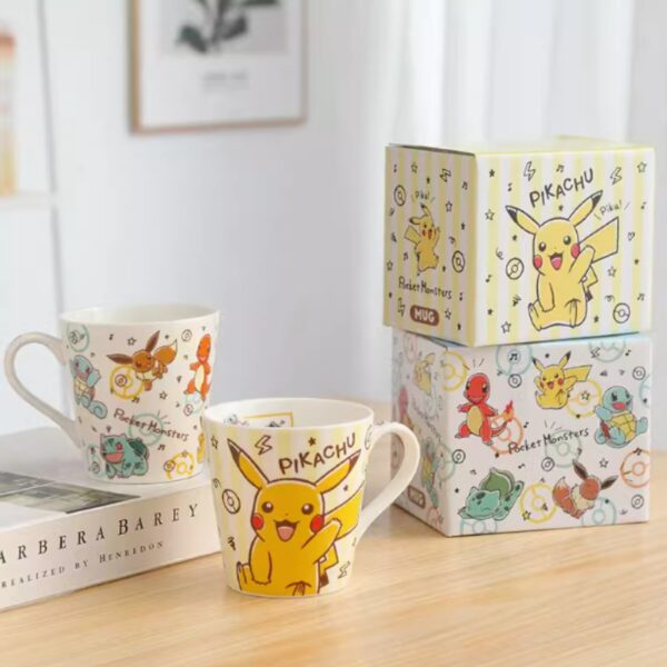 Pokemon Pikachu Ceramic Mug Cute Cartoon Coffee and Milk Cup 300 Ml - Image 2