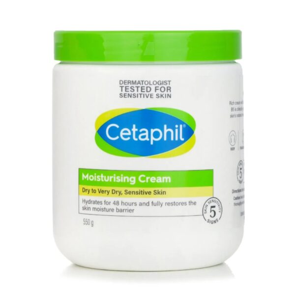 Cetaphil Moisturising Cream, 550g, hydration for dry to very dry - Image 1