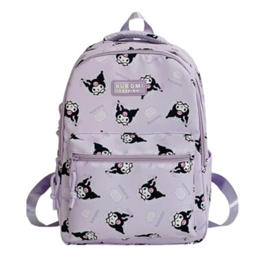Kawaii Style Kuromi All Over Print Casual & Laptop Backpack