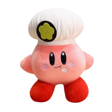 Kirby Stuffed Toy – White Hat Adventure Look 30cm