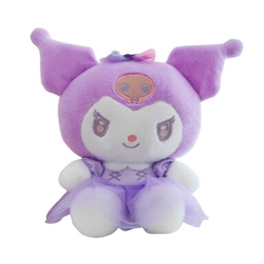 Kuromi Plush Doll – Stylish Mesh Dress Edition 30cm