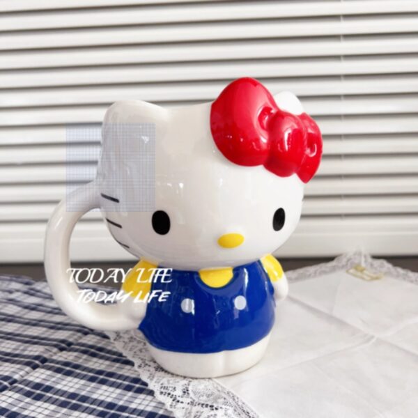 Sanrio Hello Kitty Cute Ceramic Cups with Handle Porcelain Coffee Mug - Image 2