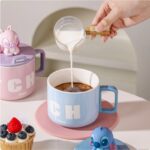 Stitch Ceramic Coffee Mug With Character Lid - Image 3