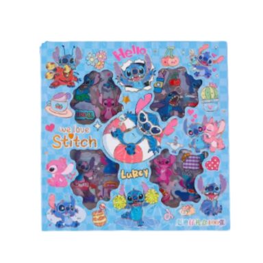 Disney Stitch Stickers Kit, 100 Sheets Vinyl Cartoon Aesthetic Decorative Sticker Set.