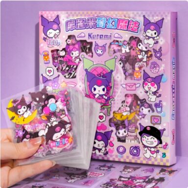 Kuromi Kawaii Sticker Collection Pack, 100 Pieces, Purple Theme