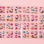 100 Sheets Sanrio Hello Kitty Stickers Kit, Vinyl Cartoon Aesthetic Decorative Sticker Set, Ideal for Scrapbooking, Journaling, Laptops, and Room Decoration - Image 3