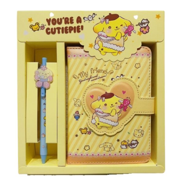 Cute Pompompurin Notebook and Pen Gift Set – Adorable Stationery for Kids - Image 1