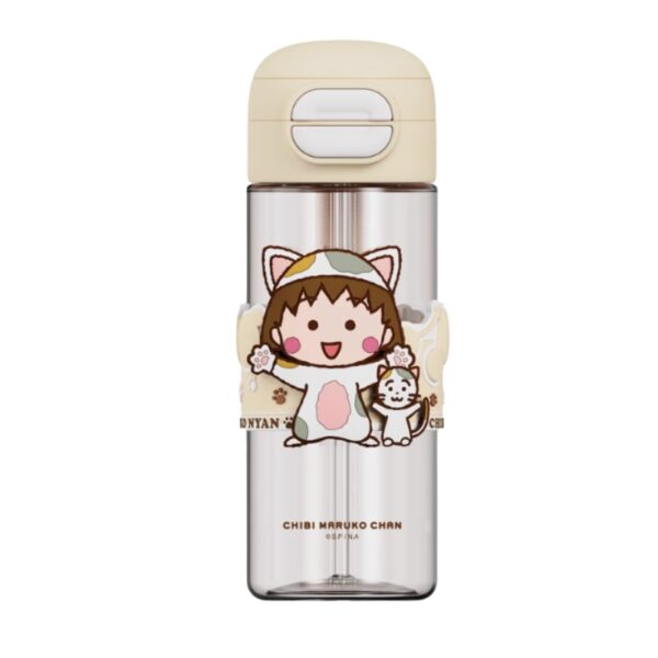 Chibi Maruko Chan Water Bottle, Cute And Easy To Carry, 620 Ml - Image 1