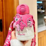 My Little Pony Kids Water Bottle With Strap, Insulated Stainless Steel 600ml - Image 2