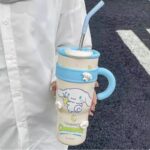 Sanrio Cinnamoroll Cartoon Design Insulated Stainless Mug With Blue Lid 1200Ml - Image 3