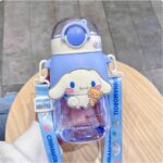 Sanrio Cinnamoroll Water Bottle with Strap 650ml Cute and Portable Drinkware for Kids - Image 2