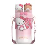Sanrio Hello Kitty Insulated Stainless Steel Water Bottle With Strap 550ml