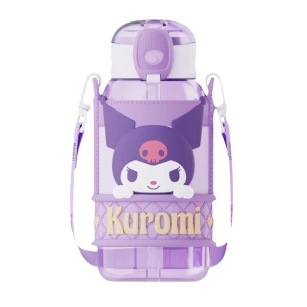 Sanrio Kuromi Kids Water Bottle With Strap 720ml - Image 1
