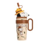 Snoopy Cartoon Character Water Bottle Insulated Stainless Thermos Mug 1200 Ml