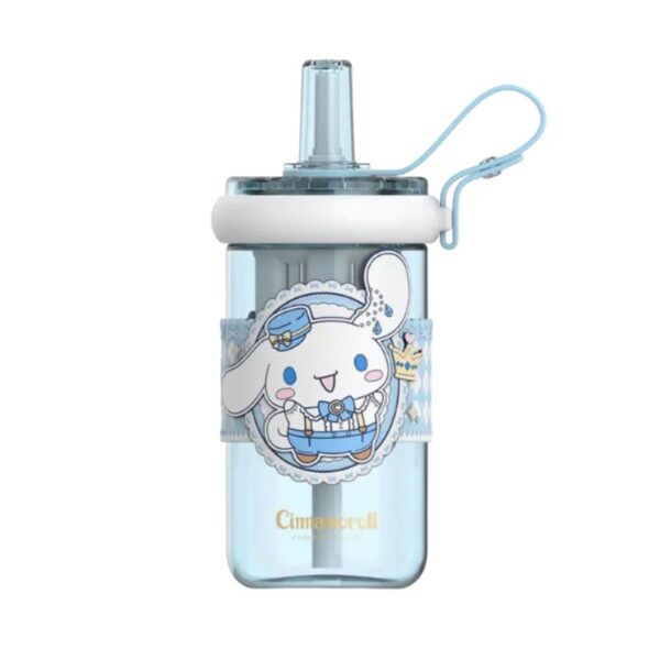 Cinnamoroll Blue Water Bottle with Straw 660ml, Leak Proof and Cute Design For Kids - Image 1