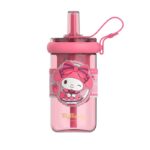 My Melody Pink Water Bottle With Straw 660ml, Leak Proof And Cute Design For Kids